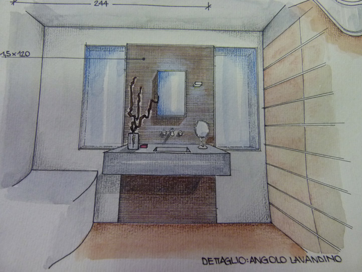 Bagno in gres porcellanato