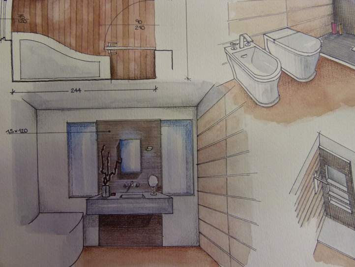 Bagno in gres porcellanato