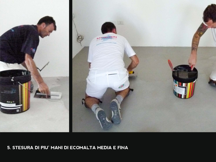 Pavimento continuo in Ecomalta