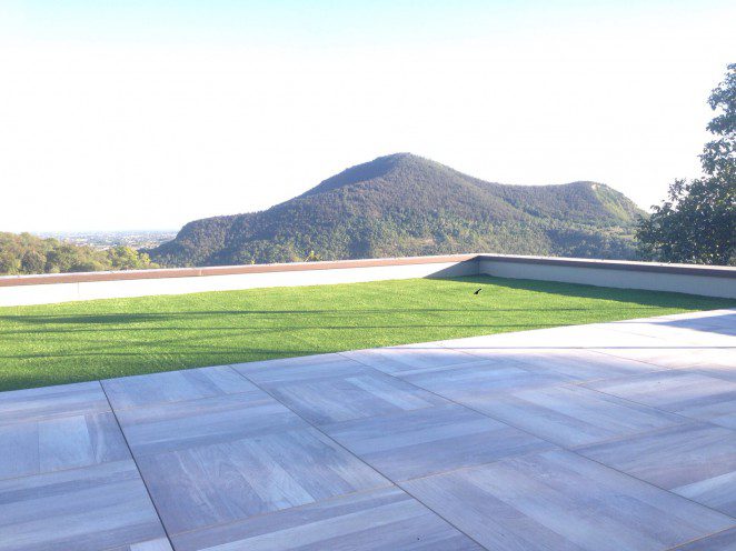 Terrazzo con pavimento flottante